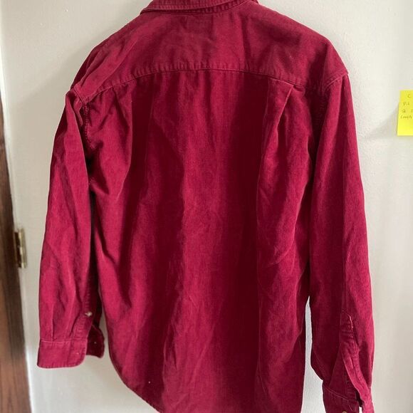 Red corduroy shacket - Picture 6 of 6
